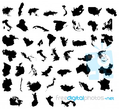 Maps Of The World Stock Image