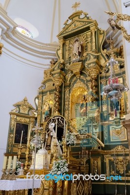 Marbella, Andalucia/spain - July 6 : Golden Altar In The Church Stock Photo