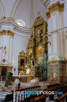 Marbella, Andalucia/spain - July 6 : Interior Of The Church Of T… Stock Photo