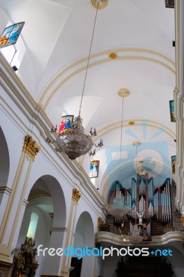 Marbella, Andalucia/spain - July 6 : Interior Of The Church Of T… Stock Photo