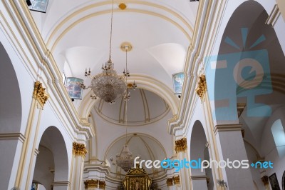 Marbella, Andalucia/spain - July 6 : Interior Of The Church Of T… Stock Photo