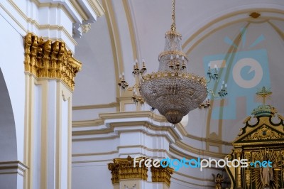 Marbella, Andalucia/spain - July 6 : Interior Of The Church Of T… Stock Photo