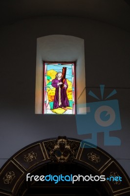 Marbella, Andalucia/spain - July 6 : Interior Of The Church Of T… Stock Photo