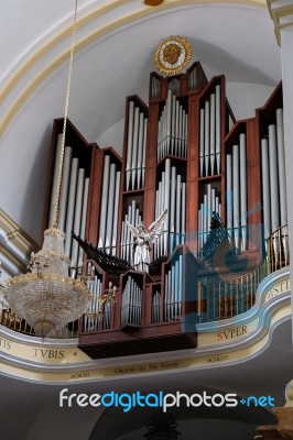 Marbella, Andalucia/spain - July 6 : Organ In  The Church Of The… Stock Photo