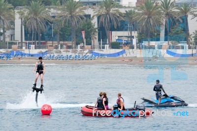 Marbella, Andalucia/spain - July 6 : People Enjoying Watersports… Stock Photo