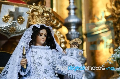 Marbella, Andalucia/spain - July 6 : Statue Madonna In The Churc… Stock Photo