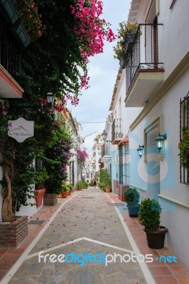 Marbella, Andalucia/spain - July 6 : Street Scene In Marbella Sp… Stock Photo