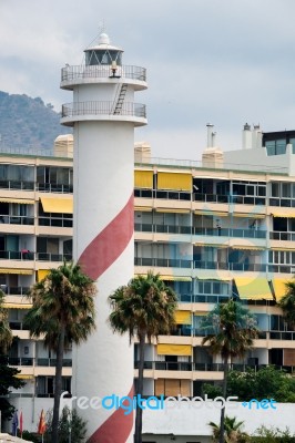 Marbella, Andalucia/spain - July 6 : View Of The Lighthouse In M… Stock Photo