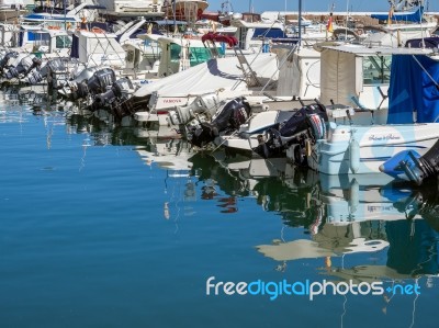 Marbella, Andalucia/spain - May 4 : Boats In The Marina At Marbe… Stock Photo