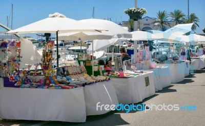 Marbella, Andalucia/spain - May 4 : Street Market In Marbella Sp… Stock Photo