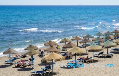 Marbella, Andalucia/spain - May 4 : View Of The Beach In Marbell… Stock Photo