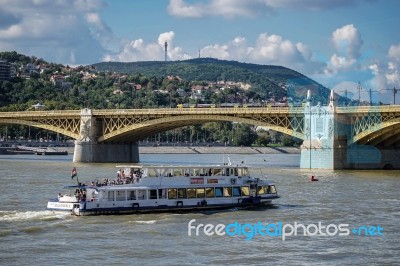 Margaret Bridge In Budapest Stock Photo