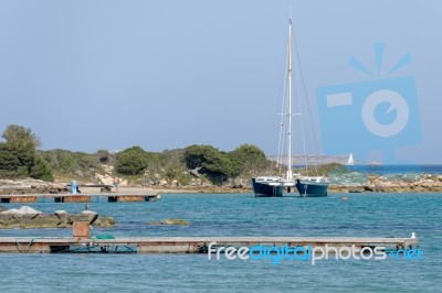 Marina At Cannigione Sardinia Stock Photo