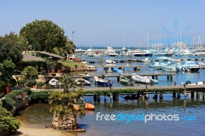 Marina At Cannigione Sardinia Stock Photo