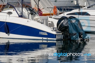 Marina At Palau In Sardinia Stock Photo