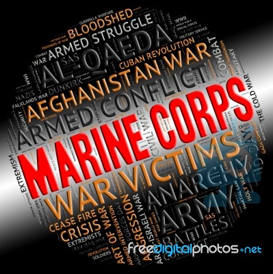 Marine Corps Means Amphibious Warfare And Battle Stock Image