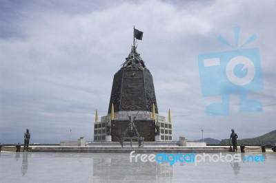 Marine Monument Stock Photo