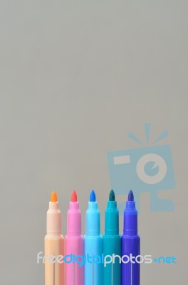 Marker Pens Stock Photo