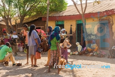 Market Place In Bahir Dar Stock Photo