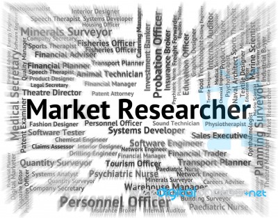 Market Researcher Representing Gathering Data And Explore Stock Image