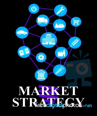 Market Strategy Means For Sale And Buy Stock Image