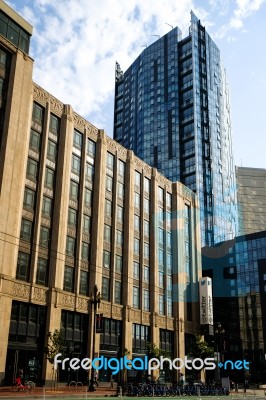 Market Street's Buildings Stock Photo