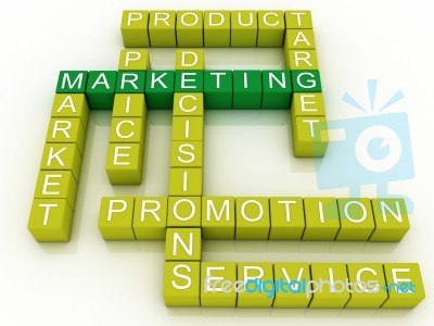 Marketing And Related Terms Stock Image