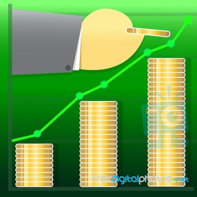 Marketing Business Graphs Growth  Illustration Design Stock Image