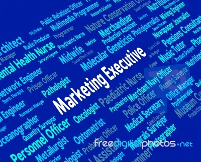 Marketing Executive Means Managing Director And Md Stock Image