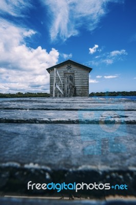 Maroochy River Boat House During The Day Stock Photo