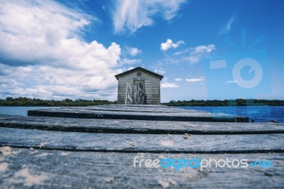 Maroochy River Boat House During The Day Stock Photo