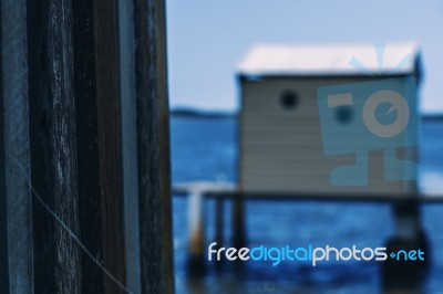 Maroochy River Boat House During The Day Stock Photo