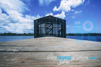 Maroochy River Boat House During The Day Stock Photo