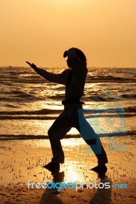 Martial Arts Training Stock Photo