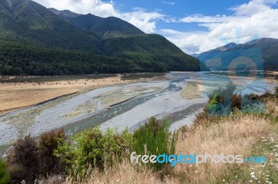 Maruia River Stock Photo