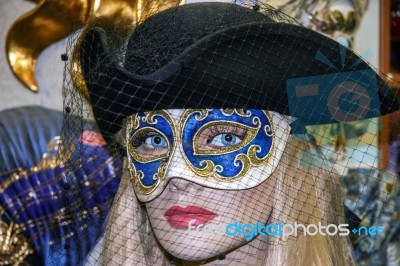 Mask On A Mannequin Stock Photo