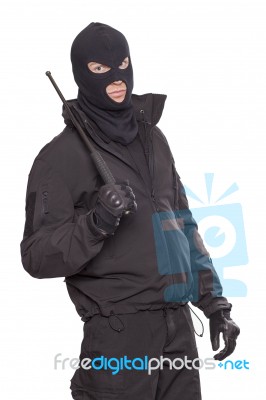 Masked Man Stock Photo