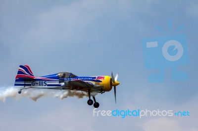 Matador Sukhoi Su26 Aerial Display At Biggin Hill Airshow Stock Photo