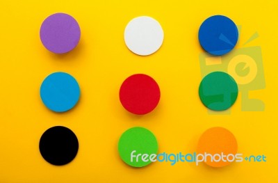 Material Design Colorful Background Stock Photo