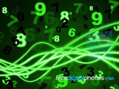 Mathematics Numbers Means Learn Learned And Numerical Stock Image