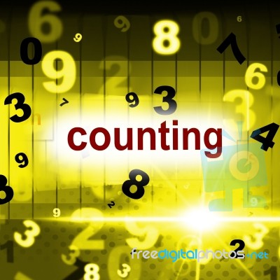 Mathematics Numbers Represents One Two Three And Numerals Stock Image