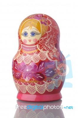 Matryoshka - A Russian Nested Doll Stock Photo