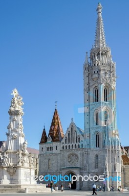 Matthias Church Budapest Stock Photo