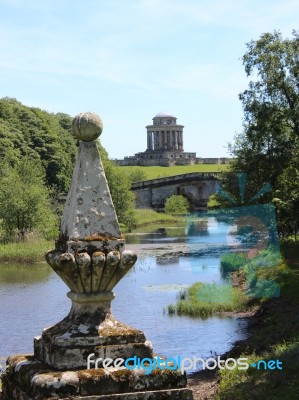 Mausoleum At Castle Howard Stock Photo