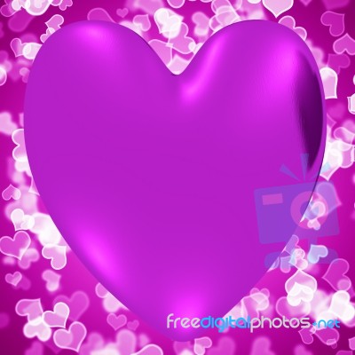 Mauve Heart Stock Image