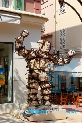 Max Cartier Sculpture In Monte Carlo Stock Photo