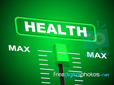 Max Health Indicates Preventive Medicine And Doctors Stock Image