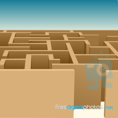 Maze Stock Image