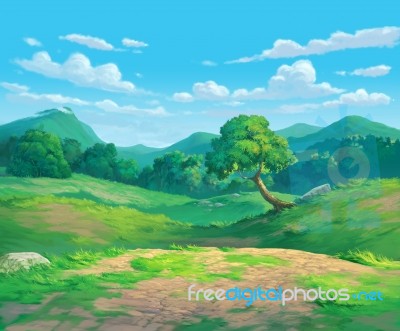 Meadow Background Stock Image