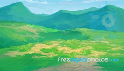 Meadow Background Stock Image